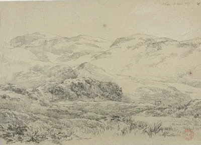 Landskap vid Oban av Jacques-Raymond Brascassat