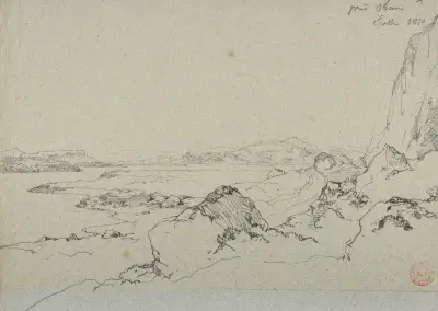 Landskap vid Oban av Jacques-Raymond Brascassat