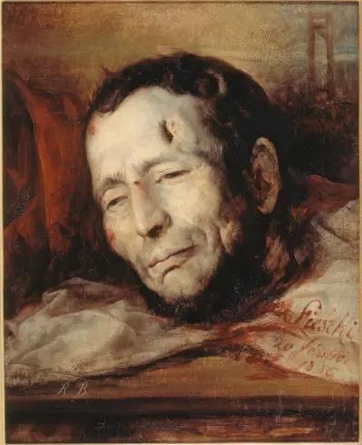 Huvud av Giuseppe Fieschi (1790–1836), efter hans avrättning av Jacques-Raymond Brascassat