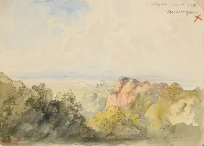 Panoramautsikt över Royat av Jacques-Raymond Brascassat