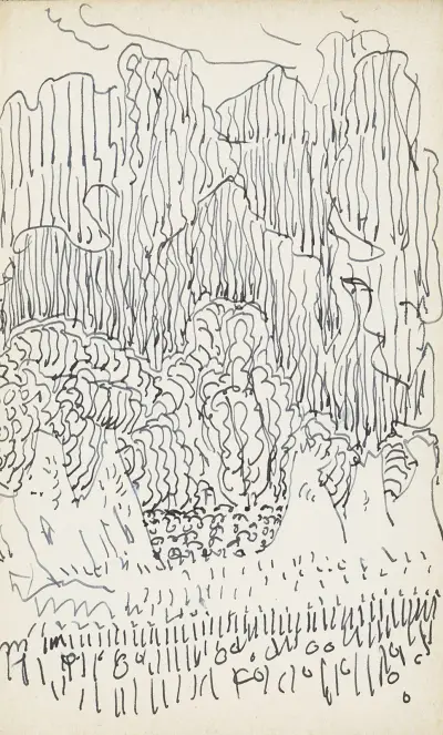 Landschap met bomen av Reijer Stolk