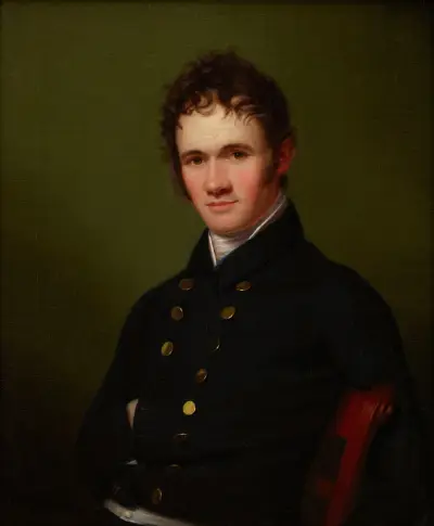 Portrait of Commander Lewis Warrington av Rembrandt Peale