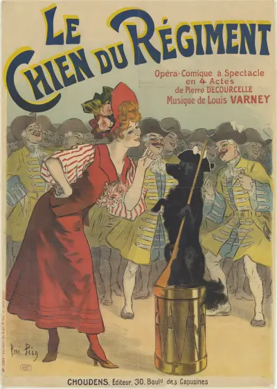 Le Chien du Régiment, opéra – comique à spectacle en 4 Actes de Pierre Decourcelle, Musique de Louis Varney av René Péan
