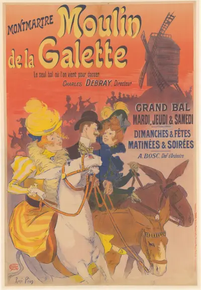 Montmartre. Moulin de la Galette av René Péan