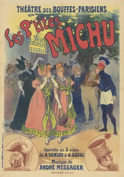 Théatre des Bouffes Parisiens. Les P’tites Michu, opérette en 3 actes de A. Vanloo & G. Duval av René Péan
