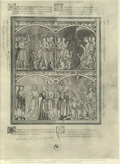 A Book of Old Testament illustrations of the middle of the thirteenth century Pl.73 av Montague Rhodes James