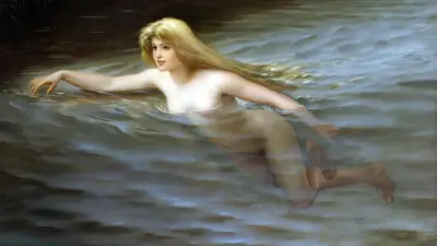 A sea nymph av Luis Ricardo Falero