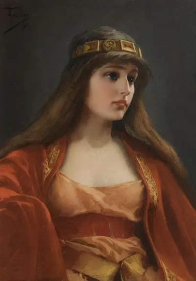 Bedouin girl av Luis Ricardo Falero
