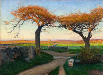 Landskap från Halland av Richard Bergh