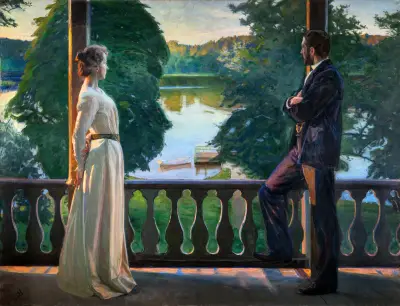 Nordisk sommarkväll av Richard Bergh