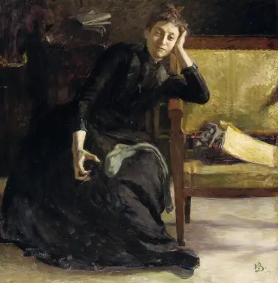Die Künstlerin Eva Bonnier von Richard Bergh