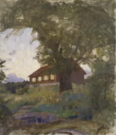 Klockarens hus vid Tyresö av Richard Bergh