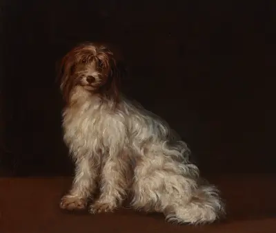 A long-haired terrier av Richard Cosway