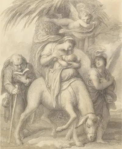 Flight into Egypt av Richard Cosway