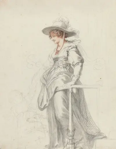 Maria Cosway with Her Daughter Louisa av Richard Cosway