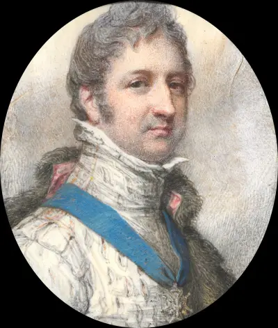 Portrait of Louis-Philippe, Duke of Orléans, later King of the French av Richard Cosway