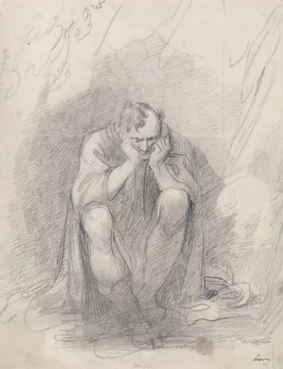 Timon of Athens Before His Cave av Richard Cosway