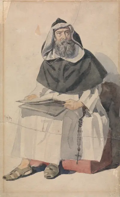 Portrait of a Monk av Richard Dadd