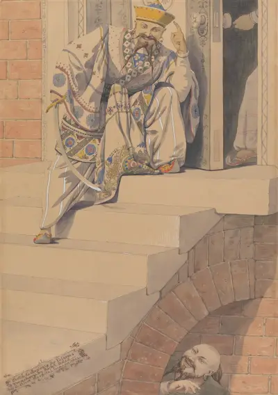 Sketch for the Passions; Treachery av Richard Dadd