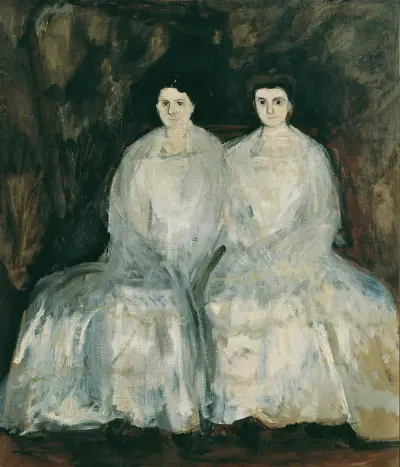 Die Schwestern Karoline und Pauline Fey av Richard Gerstl