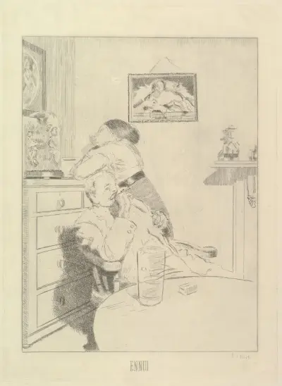 Ennui (The Large Plate) av Walter Richard Sickert