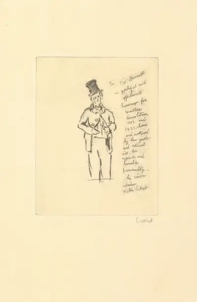 Till minne av T.W. Barrett av Walter Richard Sickert