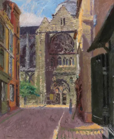 La Rue Pecquet, Dieppe av Walter Richard Sickert