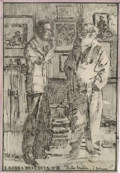 Londra Benedeta Number III, ‘Doctor Haselden, I Presume’ av Walter Richard Sickert