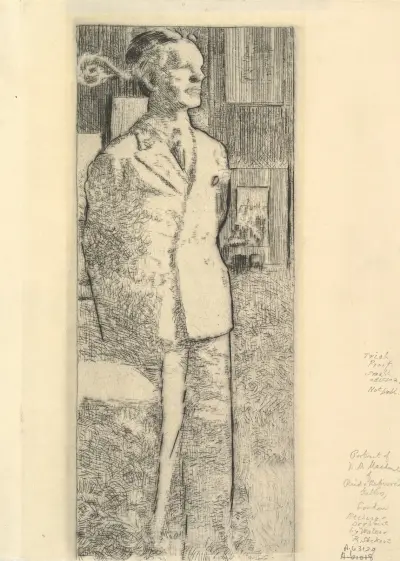 Portrait of Duncan Macdonald av Walter Richard Sickert