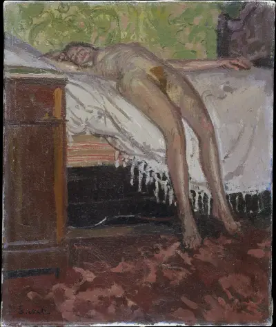 Reclining Nude (Thin Adeline) av Walter Richard Sickert