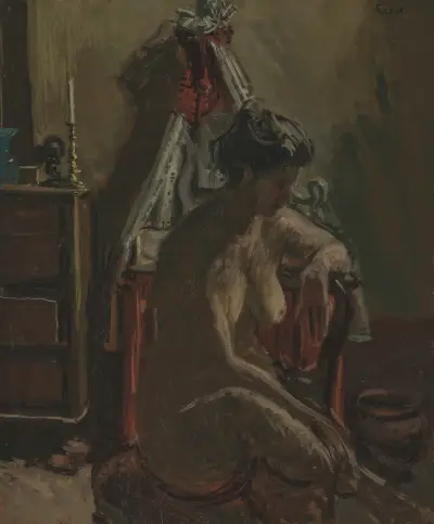 The Beribboned Washstand av Walter Richard Sickert
