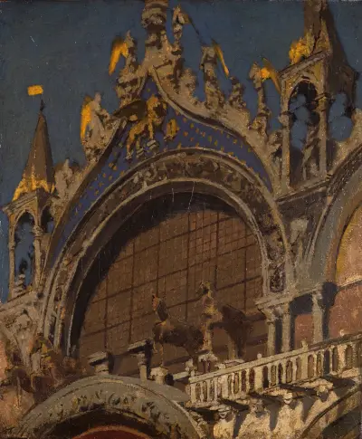 The Horses of St Mark’s, Venice av Walter Richard Sickert