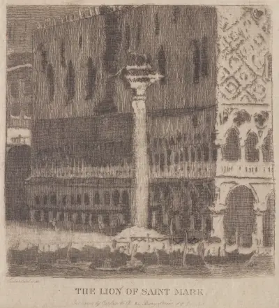 The Lion of St. Mark, Venice av Walter Richard Sickert