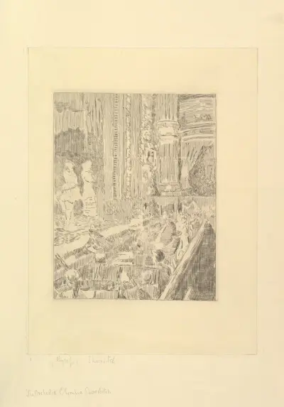 The Orchestra of the Olympia, Shoreditch av Walter Richard Sickert