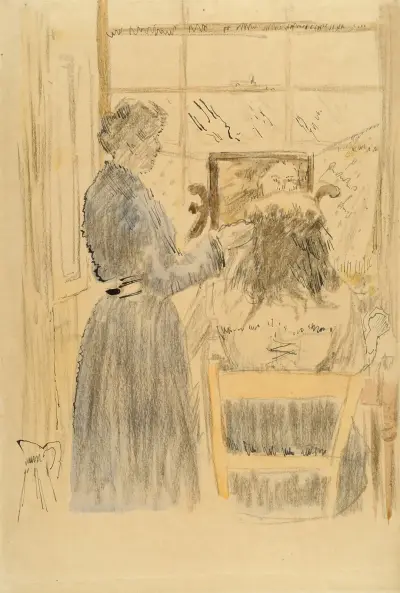 Toaletten vid fönstret av Walter Richard Sickert