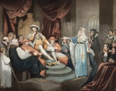 Catharine Of Aragon Pleading Her Cause av Richard Westall
