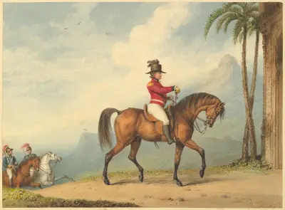 Sir John Floyd zu Pferde von Richard Westall