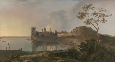 Letní večer (hrad Caernarfon), Richard Wilson