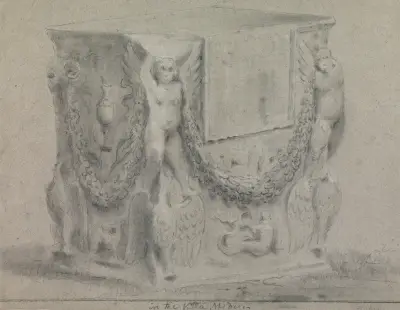 Sculpted Plinth in the Villa Medici av Richard Wilson