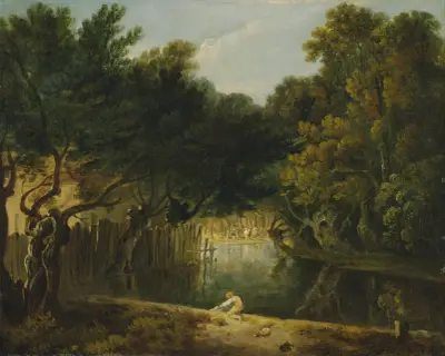 View of the Wilderness in St. James’s Park av Richard Wilson