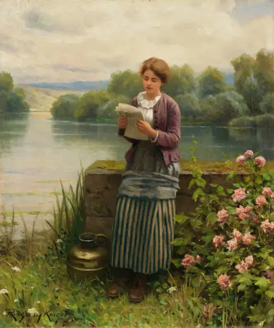 Interesting News av Daniel Ridgway Knight