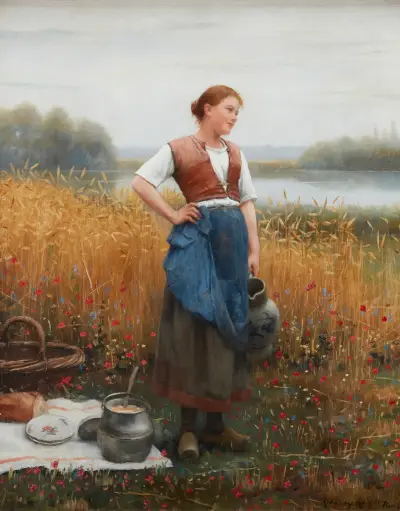 Midday’s Pause av Daniel Ridgway Knight