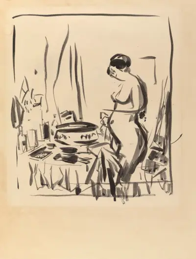 Nude at a Dressing Table av Rik Wouters