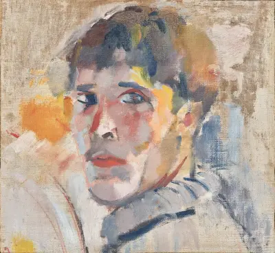 Porträtt av Rik (utan hatt) av Rik Wouters