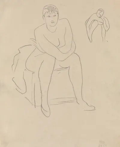 Seated Nude av Rik Wouters