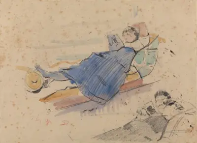 Woman Reading – nr 1 av Rik Wouters