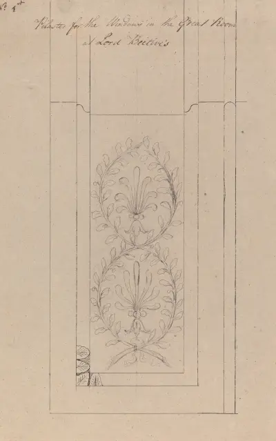 Headfort House: Great Room Pilaster av Robert Adam