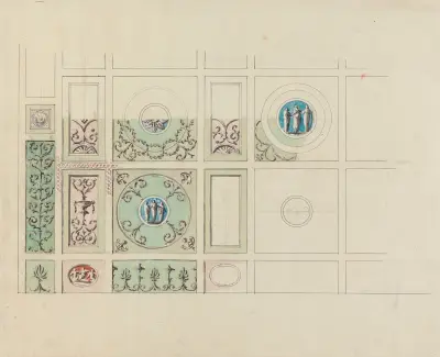 Headfort House, Ireland: Ceiling of the Eating Parlor av Robert Adam