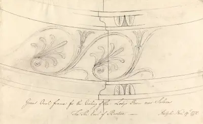 Headfort House, Ireland: Detail of the Lady’s Room Ceiling av Robert Adam