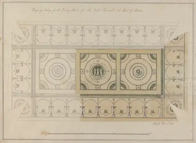 Headfort House, Ireland: Eating Parlor Ceiling av Robert Adam